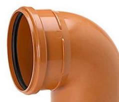 PP lenktas vamzdis 88 g. 110 mm - Uponor