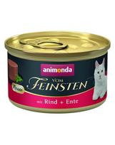 ANIMONDA Vom Feinsten Mousse su jautiena ir antiena, 24 x 85 g kačių maisto