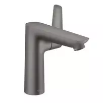 Hansgrohe Talis E – praustuvo maišytuvas su išleidimo komplektu, juodas chromas, šlifuotas 71754340