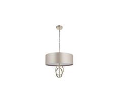 Endon 95216 - Pakabinama liustra su grandine 3xE27/10W/230V Ø 60 cm pilka