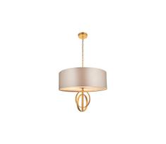 Endon 95211 - pakabinamas šviestuvas ant grandinės, 5xE27/10W/230V, skersmuo 70 cm, pilkas/žalvarinis