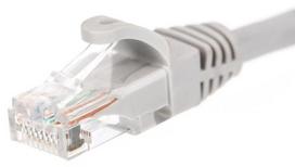 Laidas Netrack CAT 5e UTP Patch RJ-45 8P8C, RJ-45 8P8C, 0.5 m, pilka sp.