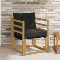 Lauko sofa Kietasis akacijos medis ir Textilene Balta