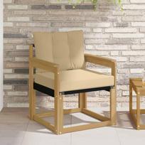 Lauko sofa Kietasis akacijos medis ir Textilene Balta