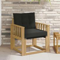 Lauko sofa Kietasis akacijos medis ir Textilene Balta
