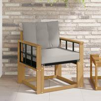 Lauko sofa Kietasis akacijos medis ir Textilene Balta