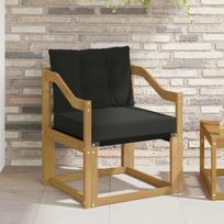 Lauko sofa Kietasis akacijos medis ir Textilene Balta