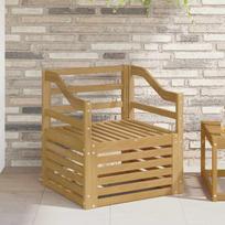 Lauko sofa Kietos akacijos mediena Balta