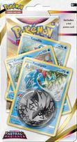 Kolekcionuojamos Kortelės - Pokémon TCG: Sword & Shield: Feraligatr Astral Radiance Checklane Premium Pack, 1 Booster Pack, 3 Promo Cards, Coin, Code Card, Multicolor