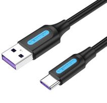CABLE USB-C TO USB2.0/1M PVC BLACK CORBF VENTION