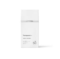TRANSPARENT LAB Mineral Sunscreen mineralinė apsauga veidui SPF50 - bespalvė, 100 ml