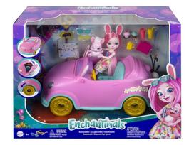 Lėlė su priedais Mattel Enchantimals Bunnymobile, 15 cm, įvairių spalvų