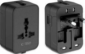 Tech-Protect travel adapter TA300 EU/UK/US/AU, black