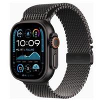 APPLE Watch Ultra 2 GPS + Cellular 49mm Black Titanium Case / Black Titanium Milanese Loop - L sportinis laikrodis MX5V3UL/A