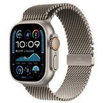 APPLE Watch Ultra 2 GPS + Cellular 49mm Natural Titanium Case / Natural Titanium Milanese Loop L sportinis laikrodis MX5T3UL/A