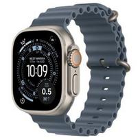 APPLE Watch Ultra 3 GPS + Cellular 49mm Natural Titanium Case with Anchor Blue Ocean Band sportinis laikrodis MEWH4ET/A