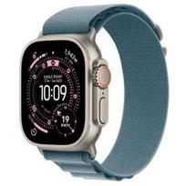APPLE Watch Ultra 3 GPS + Cellular 49mm Natural Titanium Case with Light Blue Alpine Loop – M sportinis laikrodis MEWM4ET/A