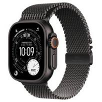 APPLE Watch Ultra 3 GPS + Cellular 49mm Black Titanium Case with Black Titanium Milanese Loop, L sportinis laikrodis MF1T4ET/A