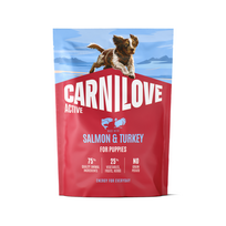 Carnilove Active Salmon-Turkey Puppies sausas maistas šuniukams, 1,5 kg