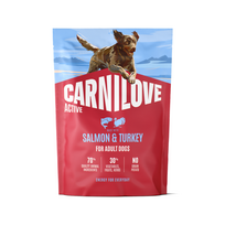 Carnilove Active Salmon-Turkey Adult sausas maistas šunims, 1,5 kg