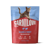 Carnilove Active Salmon-Turkey Adult sausas maistas sterilizuotoms katėms, 0,4 kg