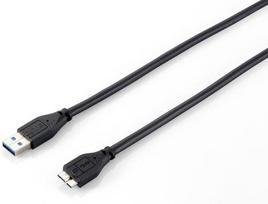 Equip 128397 USB 3.0 A to Micro-B cable, male/male, 1.8m, 5Gbps, black