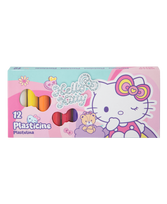 Plastilinas HELLO KITTY Pastel, apvalus, 12 spalvų