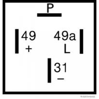 Posūkio žibintų pertraukimo relė HERTH+BUSS ELPARTS 75605173