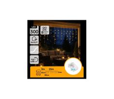 Aigostar - LED lauko kalėdinė girlianda 300xLED/8 funkcijų 3xAA 18x06m IP44 šiltai balta