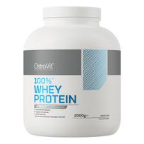 OSTROVIT 100% išrūgų baltymų milteliai, bananų pyrago skonio - 2000 g