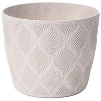 Gėlių vazonas FLOW Petit Eco 13 cm Baltas