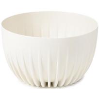 Gėlių vazonas MIRA Žemas 240mm 3.6L Baltas