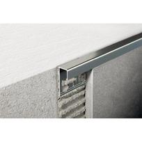 Profilis aliuminis anoduotas poliruotas tamsiai pilkas h 10 mm L 2,7 m