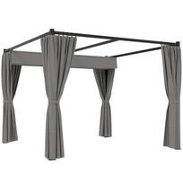 Pergola, 300x300x227 cm, Šviesiai pilka, Metalas