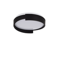 Krištolinis sietynas lubų Light Prestige Halo, LED, 3000 - 6000 °K, 1 x 15 W, balta sp./juoda sp., 27 x 27 cm