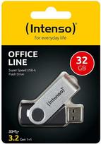 Intenso Office Line 32GB, USB-Stick - sidabrinis/juodas, USB-A 3.2