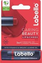 Labello Lūpų balzamas SPF 30 Raudona Caring Beauty Lip & Cheek 4.8 g