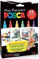 POSCA Pigmentmarker Mes Premiers POSCA, 6er Set, sortiert wasserfest, geruchfrei, licht- Wasser- und UV-Strahlenfest, - 1 Stück (CF POSCA/6 002)