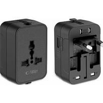 Tech-Protect travel adapter TA300 EU/UK/US/AU, black 5906302392919