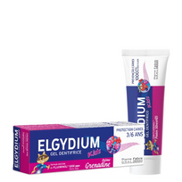 ELGYDIUM KIDS RED BERRIES, dantų pasta gelis vaikams, uogų skonio, 3-6 m., 50ml