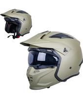 Modulinis motociklo šalmas W-TEC Badalone Army - Béžová matná