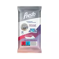 PRESTO Dual Action Wet Wipes Universal, 40 count.