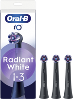 BRAUN Oral-B iO Radiant White 3-pack black replacement brush heads
