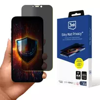 3MK Protection: Silky Matte Privacy Screen Protector for iPhone 14 Plus (privacy effect)