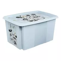 Keeeper Box with lid, 45L Karolina "Mickey Mouse" – 55.5x40x30cm, blue