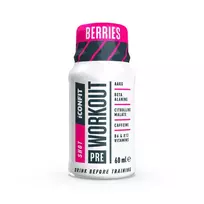 iCONFIT Pre-Workout Shot geriama ampulė, uogų skonio, 60 ml.