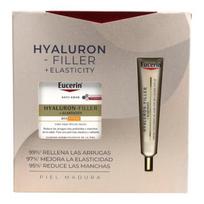 Veido kremo rinkinys Eucerin Hyaluron-Filler + Elasticity Day SPF30, brandžiai odai, nuo raukšlių