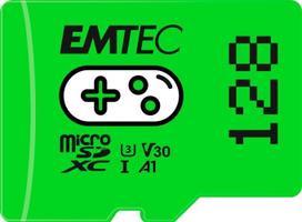Atminties kortelė MicroSDXC atminties kortelė Emtec ECMSDM128GXCU3G 128GB UHS-I U3 V30 A1 žaidimams