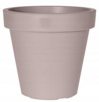 Apvalus plastikinis gėlių vazonas smėlio spalvos didelis 80cm 1vnt.