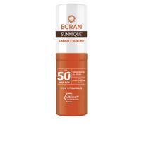 Apsauginis saulės pieštukas Ecran Sunnique Lūpoms ir Veidui SPF50+ Permatoma danga 8 ml
